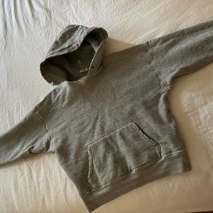 Yves Saint Laurent grey distressed hoodie. Men’s XS.